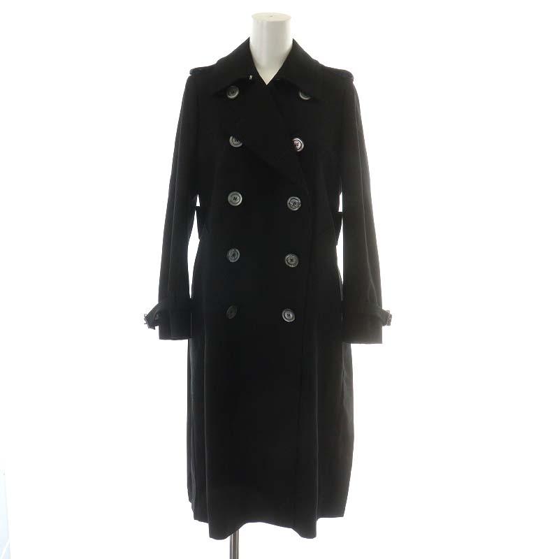 グッチ GUCCI BEE刺繍 トレンチコート ウール ベルト プリーツ ロング  