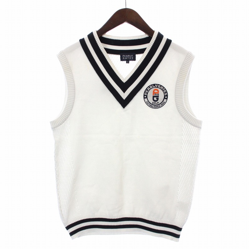パーリーゲイツ PEARLY GATES ベスト ジレ ゴルフウェア Vネック  