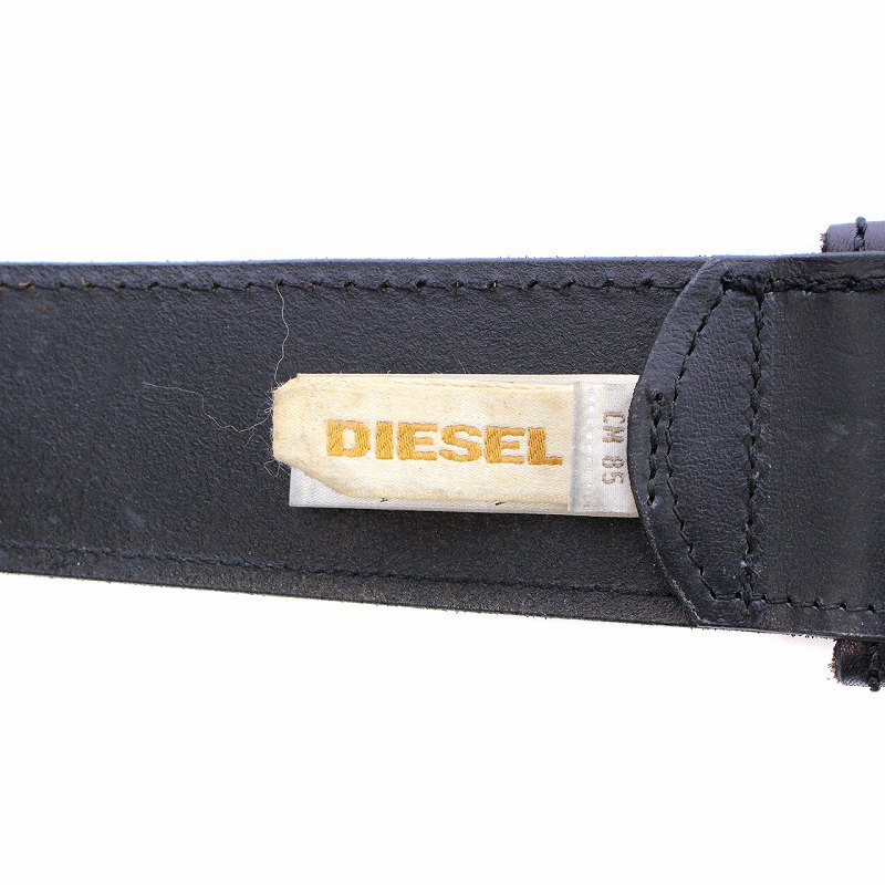 ディーゼル DIESEL ベルト ハトメ ダブルピン 二つ穴 レザー 85