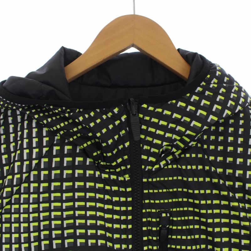 ナイキ NIKE リバーシブル 中綿ジャケット フード ジップアップ 総柄 M 