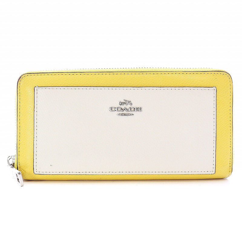 コーチ COACH 長財布 小銭入れ ラウンドファスナー カナリーマルチ 