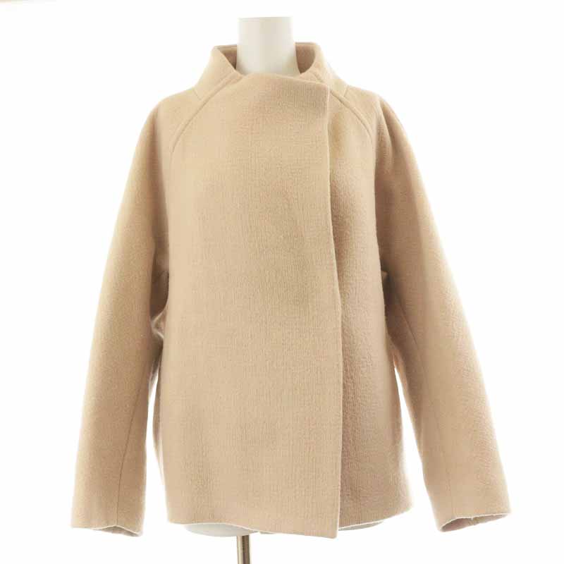 Ballsey　リップルメルトンスタンドカラーショートコート　ライトベージュ Amazon | [ボールジィ] リップルメルトン スタンドカラーショート