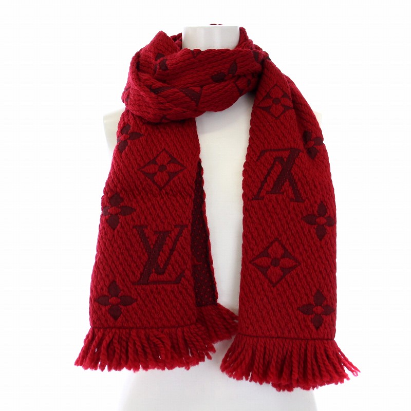 ルイヴィトン LOUIS VUITTON エシャルプ ロゴマニア マフラー ストール 