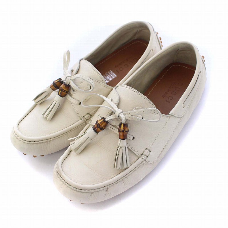 グッチ GUCCI バンブータッセル ドライビングシューズ スリッポン 