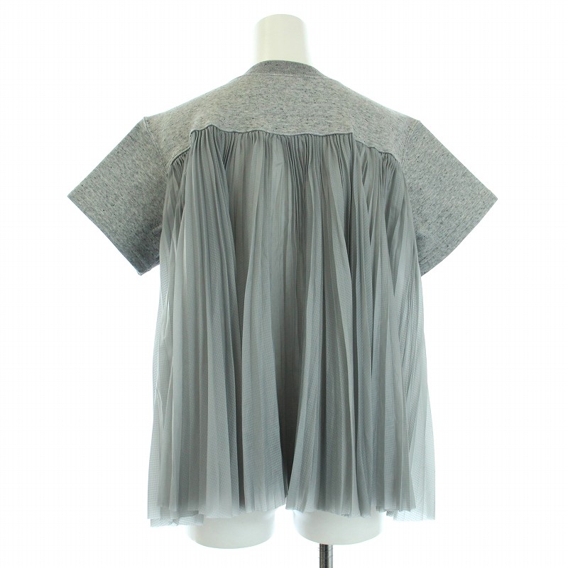 SACAI NIKE バックプリーツTシャツ グレー半袖シャツ sacai - sacai / サカイ | × NIKE Short Sleeved Sweater Top