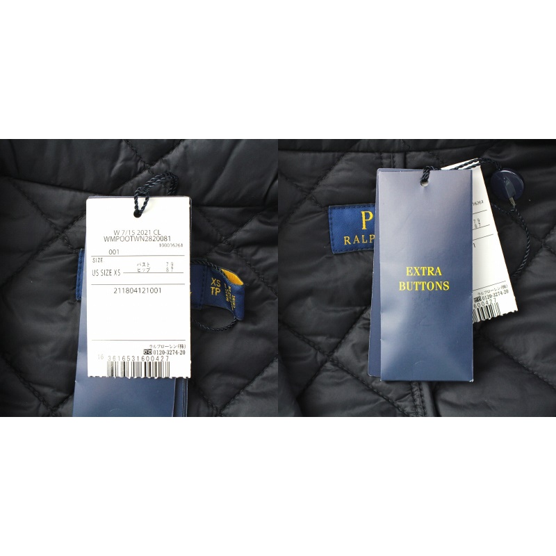 未使用品 ポロ ラルフローレン POLO RALPH LAUREN キルティングコート  
