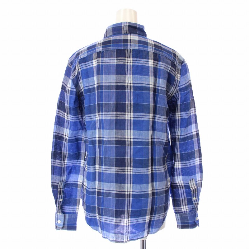 ポロ ラルフローレン POLO RALPH LAUREN シャツ チェック 長袖 麻 