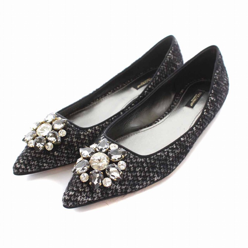 ドルチェ&ガッバーナ ドルガバ DOLCE&GABBANA ツイード パンプス 