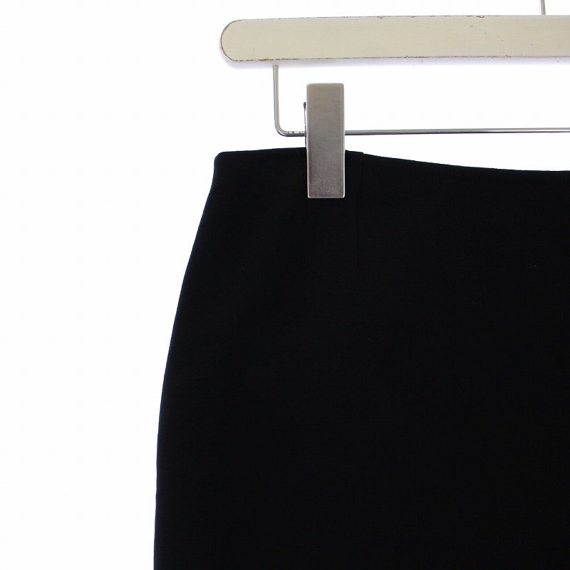 セリーヌ CELINE FINITION MAIN タイトスカート ひざ丈 ウール 40 L 黒