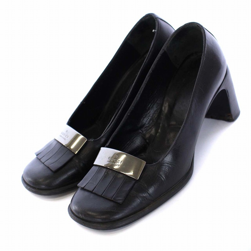グッチ GUCCI パンプス チャンキーヒール ハイヒール スクエア グッチ GUCCI パンプス チャンキーヒール ハイヒール スクエア