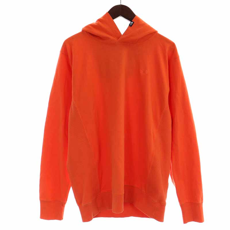 ノースフェイス ヘビーコットンフーティーNT32001 ザノースフェイス THE NORTH FACE ヘビーコットンフーティー Heavy Cotton Hootee パーカー プルオーバー 長袖 M  オレンジ /YI6 メンズ 081-102302080296 | ベクトルパーク