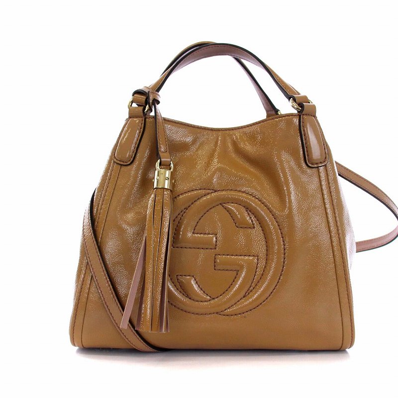 グッチ GUCCI ソーホー インターロッキングG ハンドバッグ トート 