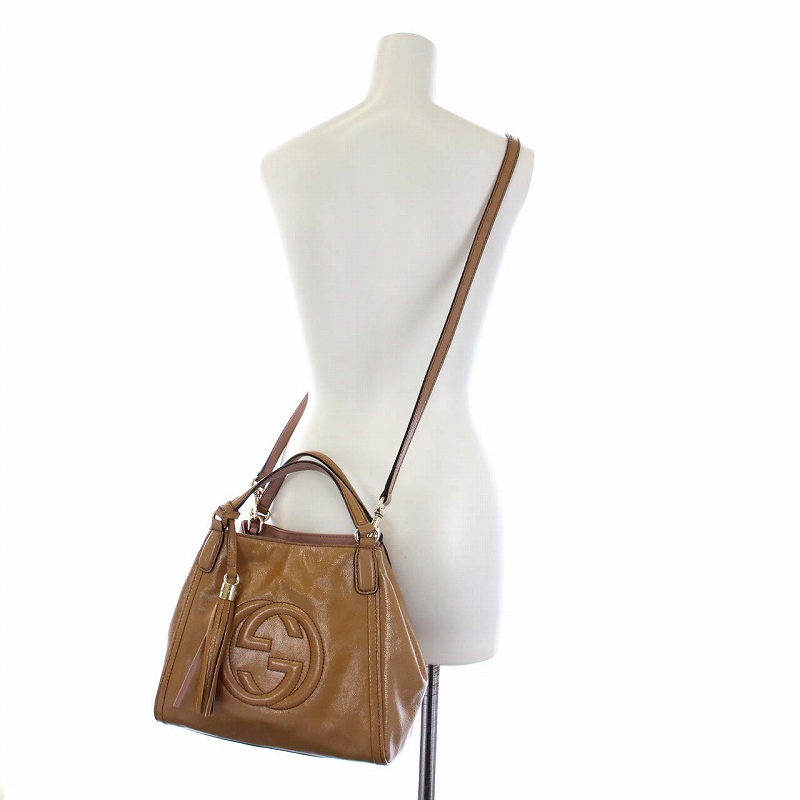 グッチ GUCCI ソーホー インターロッキングG ハンドバッグ トート