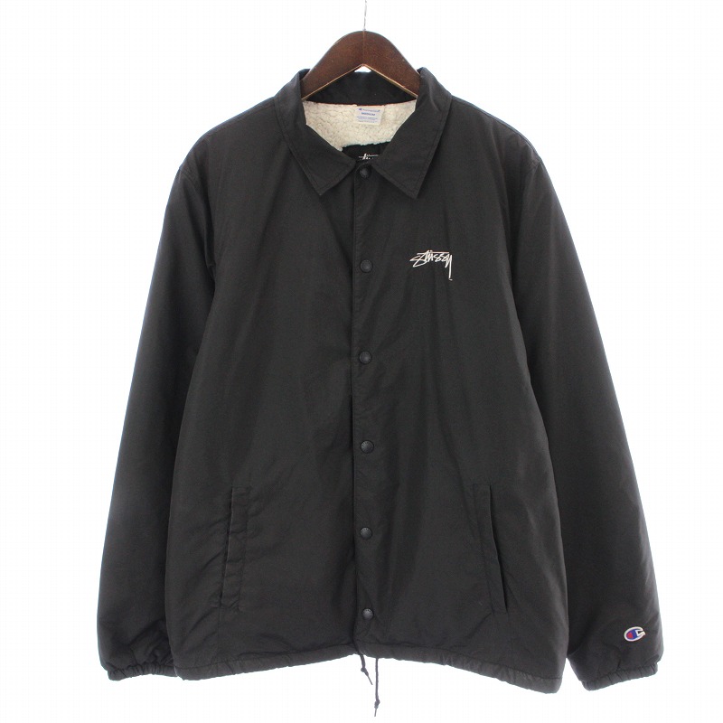 ステューシー STUSSY Champion コーチジャケット ブルゾン ステン 