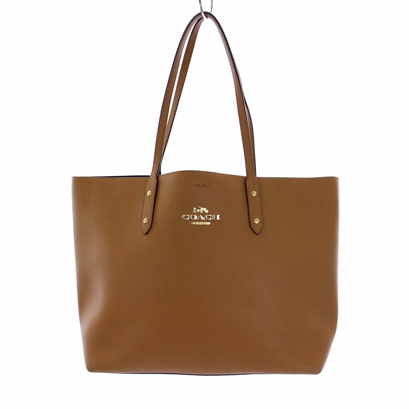 コーチ COACH ラグジュアリー ペブルド レザー タウン トートバッグ 