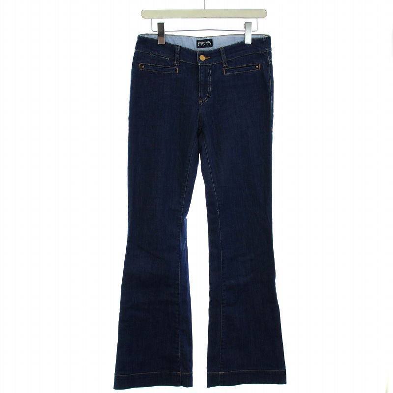 EMPORIO ARMANI EWAロゴ ワイドパンツ デニム アルマーニ ホワイト