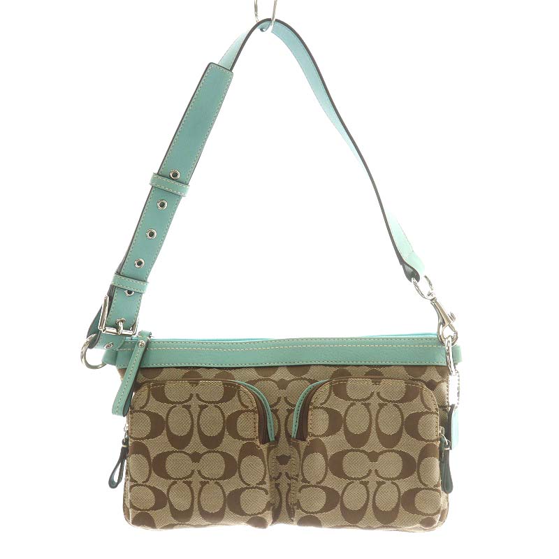 コーチ COACH シグネチャー ハンドバッグ ワンショルダーバッグ レザー 