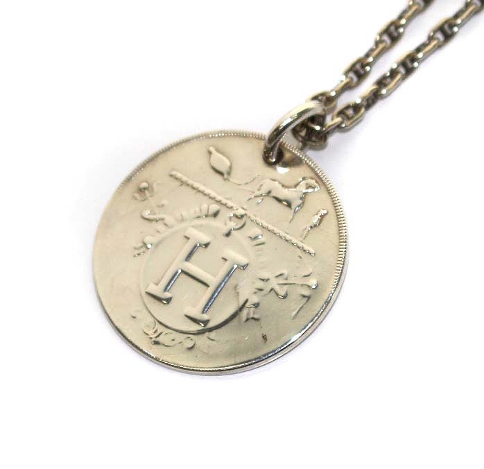 エルメス HERMES エクスリブリス ネックレス ペンダント 925 シルバー 