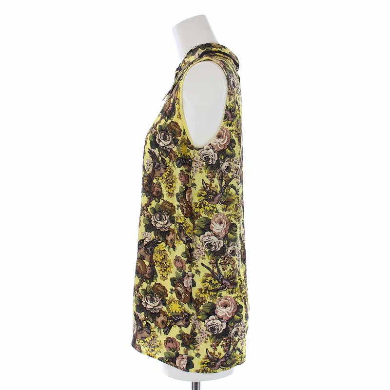 Miu Miu 黄色の花柄ブラウス