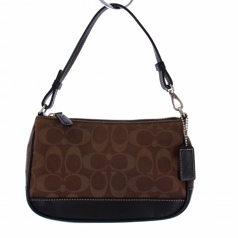 コーチ COACH シグネチャー アクセサリーポーチ ハンドバッグ