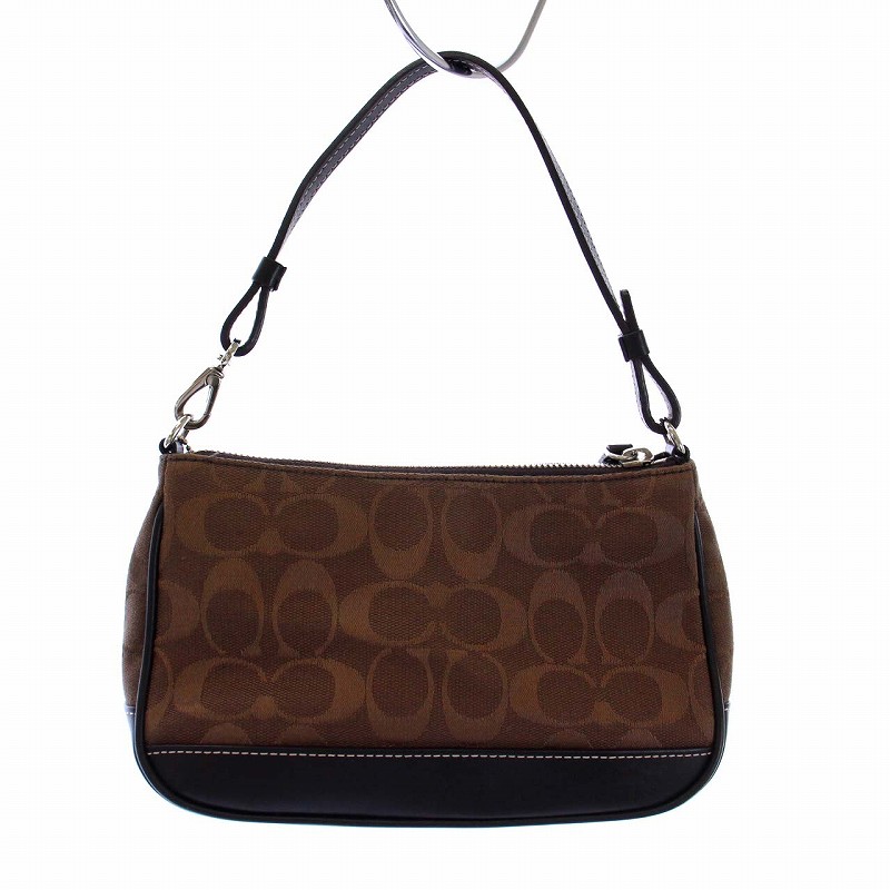 コーチ COACH シグネチャー アクセサリーポーチ ハンドバッグ