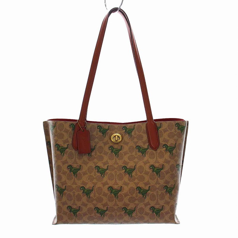 未使用品 コーチ COACH ウィロウ トート シグネチャー キャンバス 