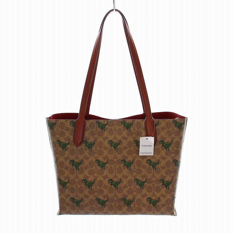 未使用品 コーチ COACH ウィロウ トート シグネチャー キャンバス 