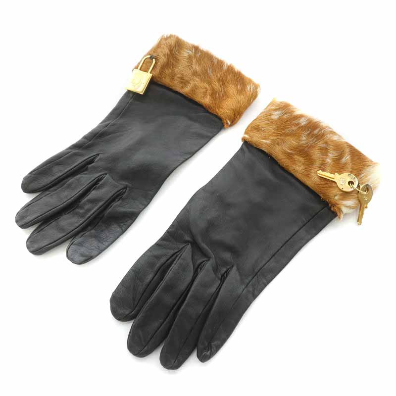 新品 クリスチャンディオール CD ニットグローブ タグ付き ゴールド金具 新品 クリスチャンディオール CD ニットグローブ タグ付き ゴールド