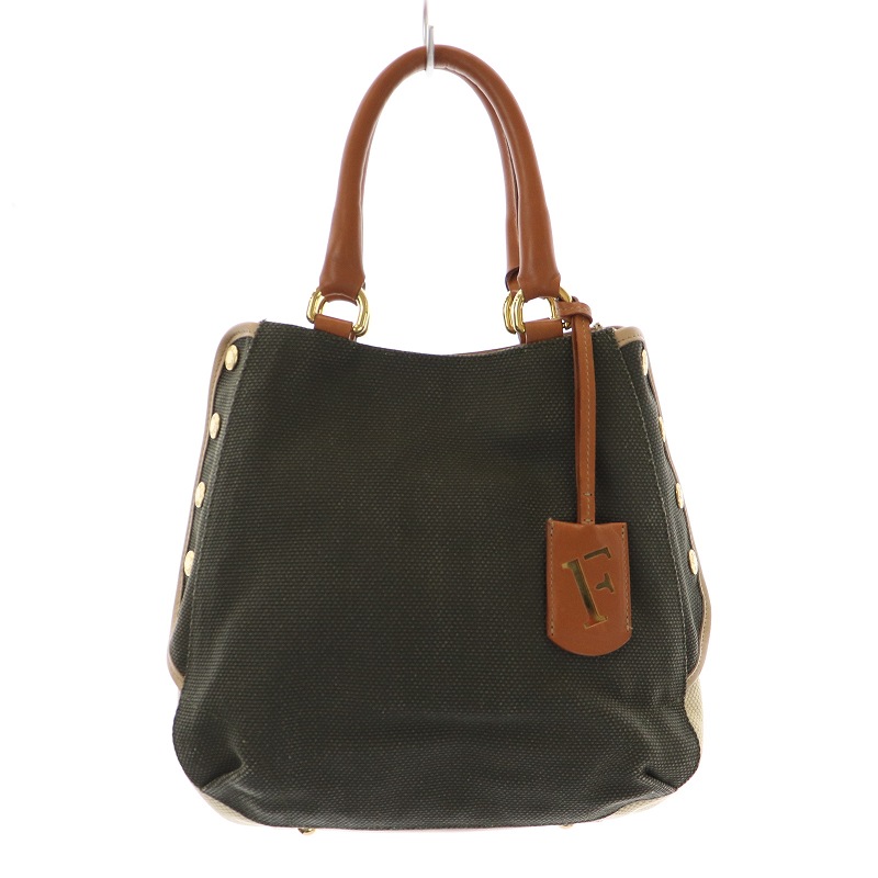 フルラ FURLA ハンドバッグ トートバッグ サイドボタン ロゴ