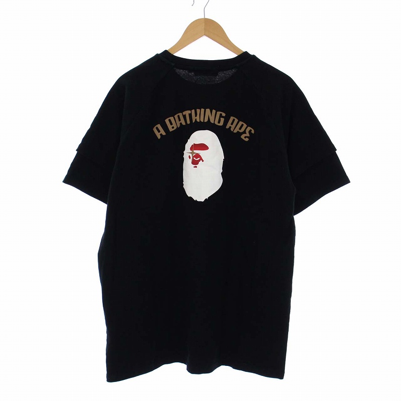 アベイシングエイプ A BATHING APE Tシャツ カットソー 半袖 フェイク 