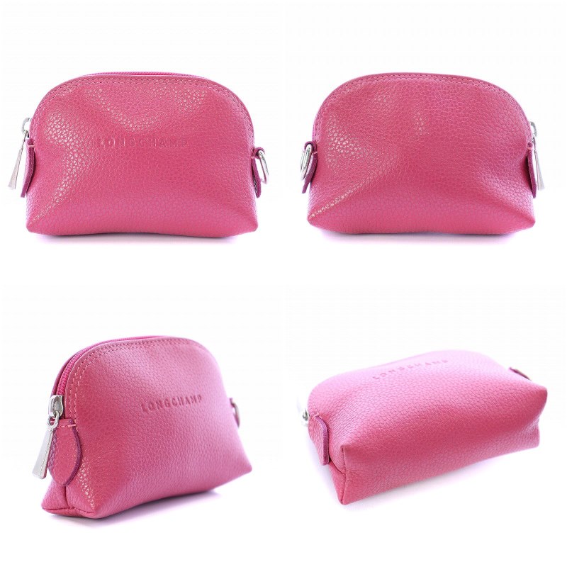 ロンシャン ポーチ 革 ピンク ロンシャン LONGCHAMP 3点セット ポーチ ペンケース 小物入れ