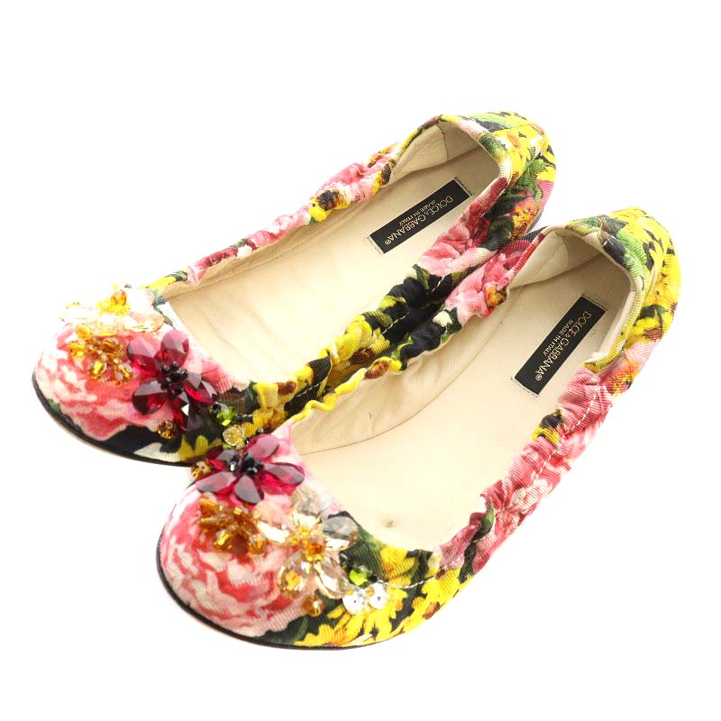 ドルチェ&ガッバーナ ドルガバ DOLCE&GABBANA パンプス フラット 