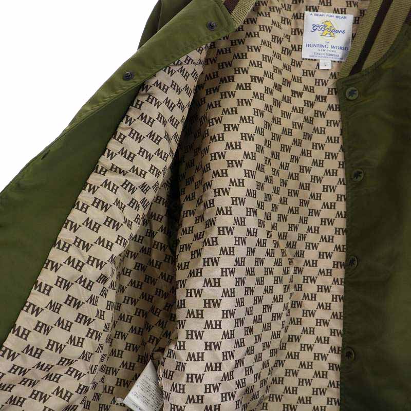 ハンティングワールド HUNTING WORLD GB SPORT Golden Bear ジャケット World Bear ミリタリージャケット