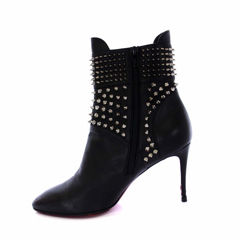 クリスチャンルブタン Christian louboutin スタッズ ショートブーツ 