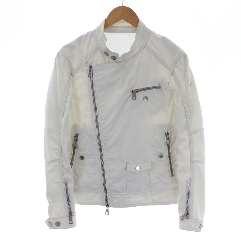 モンクレール MONCLER ライダースジャケット ダブル ジップアップ 