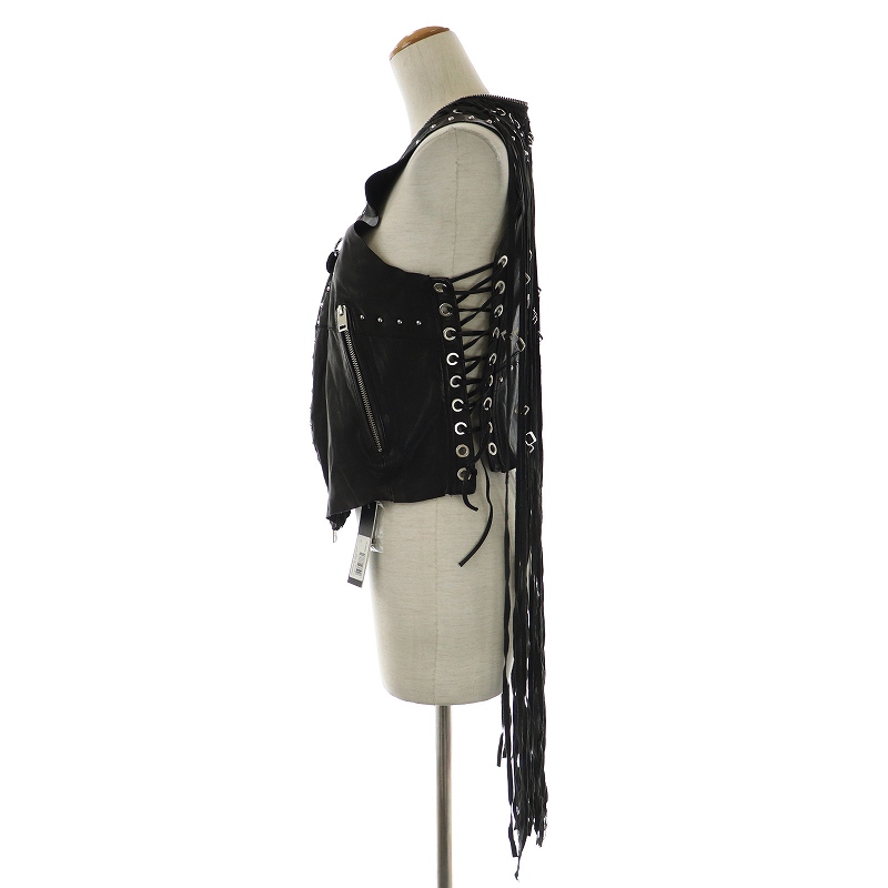 ディーゼル DIESEL レザーベスト L-SKYLA JACKET ジャケット ジップ 