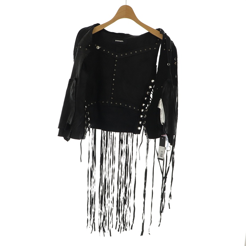 ディーゼル DIESEL レザーベスト L-SKYLA JACKET ジャケット ジップ 