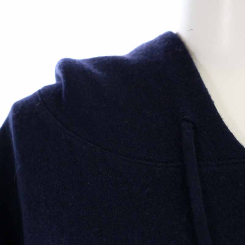 スピック&スパン Spick&Span 20AW ダブルフェイスフーディワンピース ロング ウール混 カシミヤ混 長袖 F 紺 ネイビー 20080200443040 /YI10 レディース