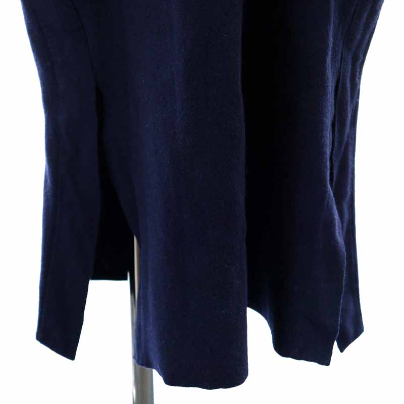 スピック&スパン Spick&Span 20AW ダブルフェイスフーディワンピース ロング ウール混 カシミヤ混 長袖 F 紺 ネイビー 20080200443040 /YI10 レディース