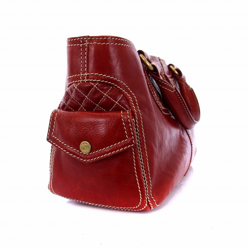 セリーヌ CELINE ブギーバッグ ハンドバッグ トートバッグ レザー 赤