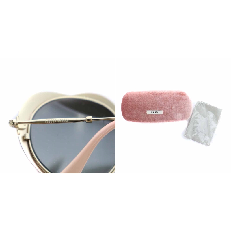 miu miu ハート型サングラス MIU MIU - miumiu ミュウミュウ ハート サングラス ピンク👑の