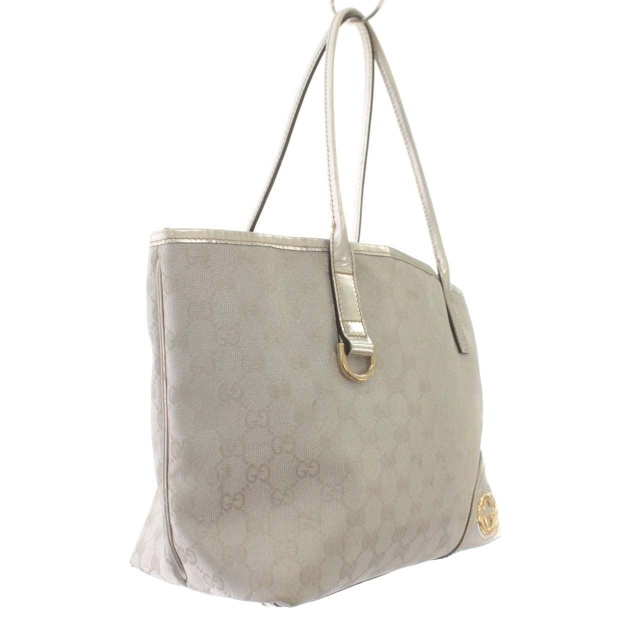 【美品】GUCCI グッチ　トートバッグ　シルバー GUCCI グッチ トートバッグ レディース オフィディア ホワイト