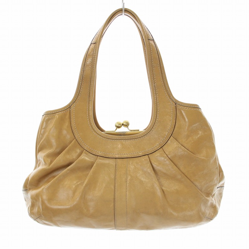 コーチ COACH エルゴ プリーテッドフレームドサッチェル ハンドバッグ 