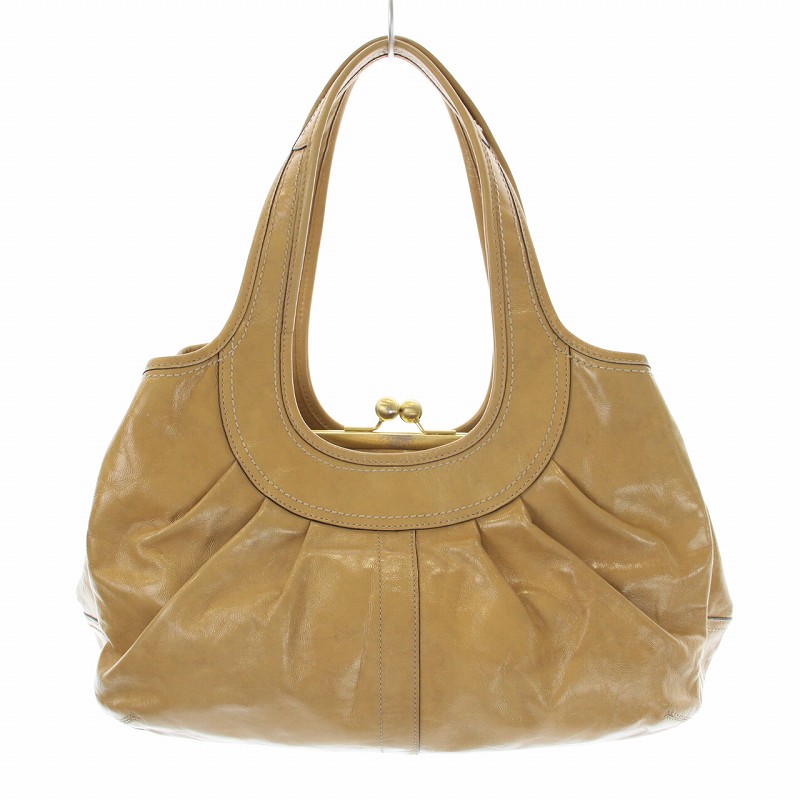 コーチ COACH エルゴ プリーテッドフレームドサッチェル ハンドバッグ