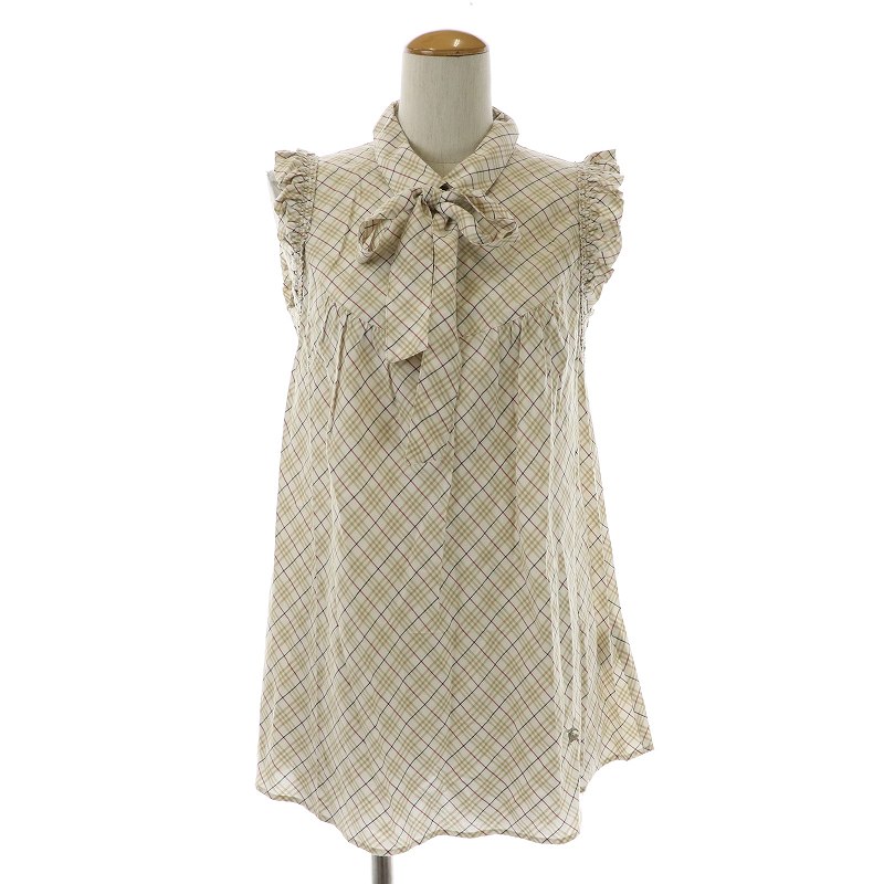 バーバリーブルーレーベル BURBERRY BLUE LABEL ボウタイブラウス 