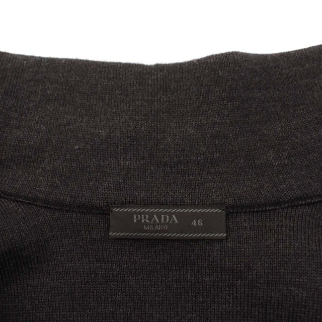 プラダ PRADA ニット パーカー ジップアップ ハイネック イタリア製 46  