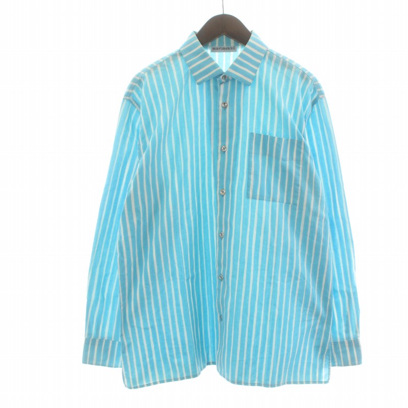 マリメッコ marimekko シャツ カジュアルシャツ ステンカラー 