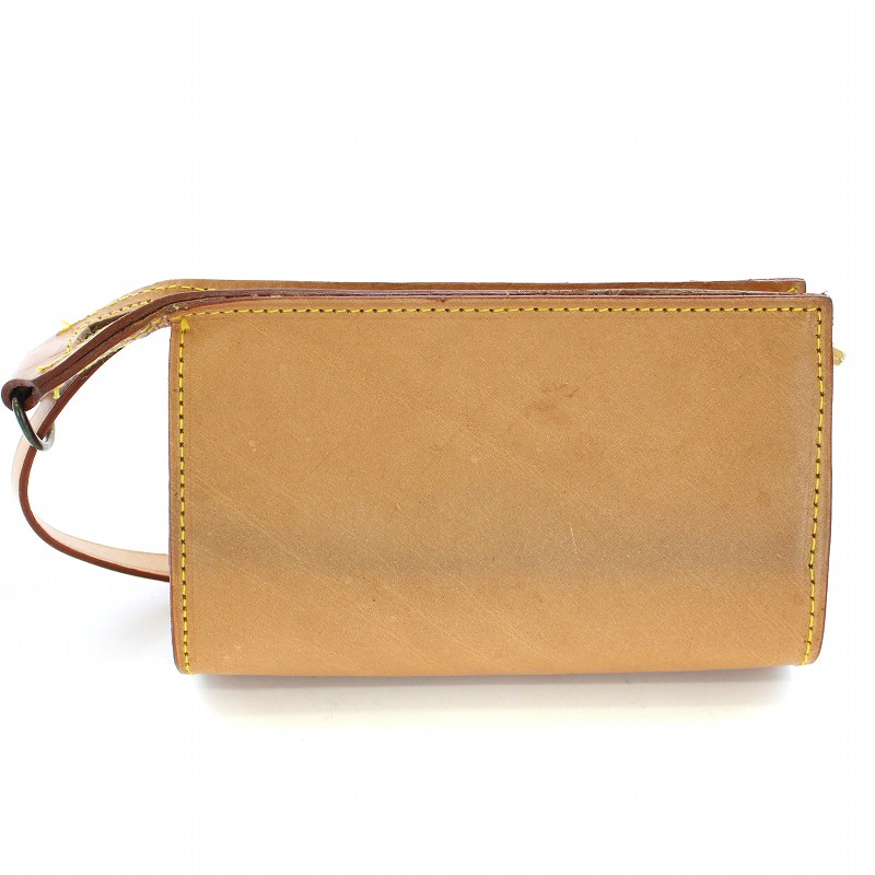 ルイ ヴィトン カバ アンブル 付属 ポーチ ブラウン レザー レディース  