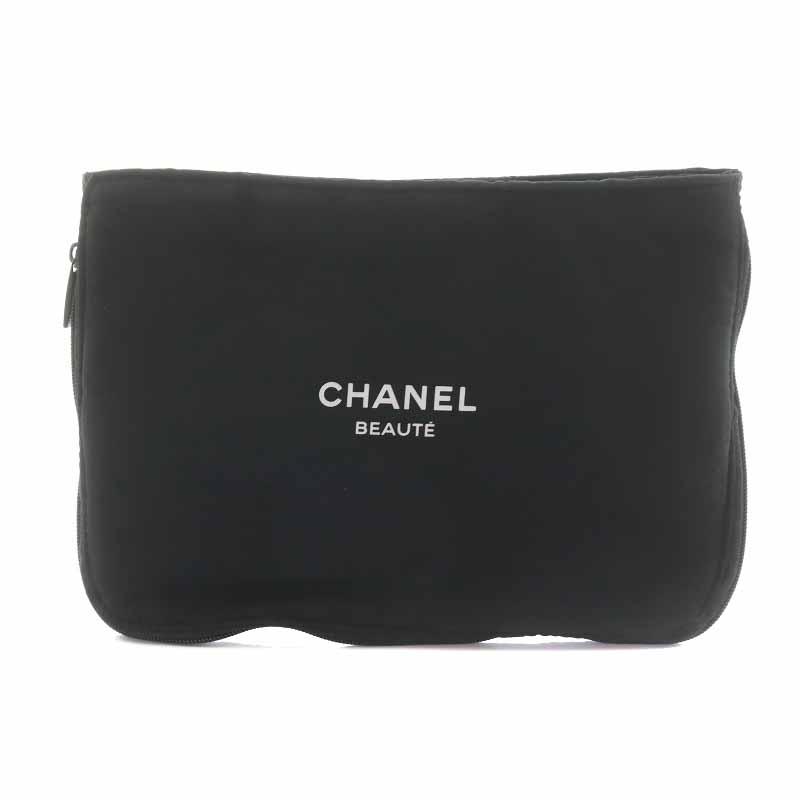 シャネル CHANEL ポーチ ナイロン 黒 ブラック /RY7 □OH レディース 
