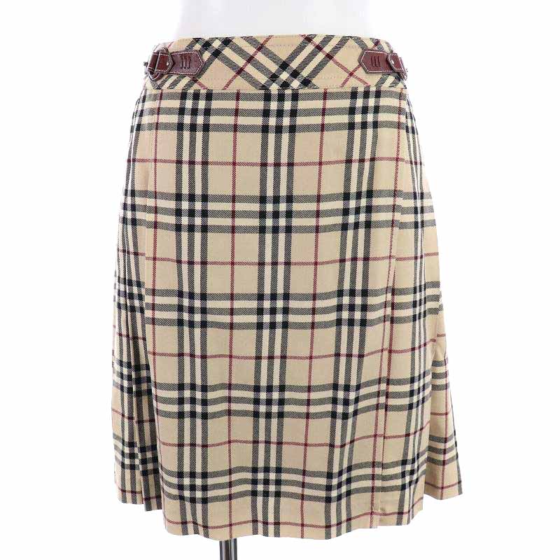 バーバリーブルーレーベル BURBERRY BLUE LABEL ラップスカート 巻き 